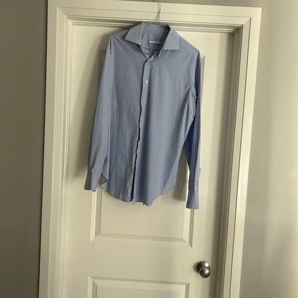 Men's Blue Patterned Shirt by Caliban